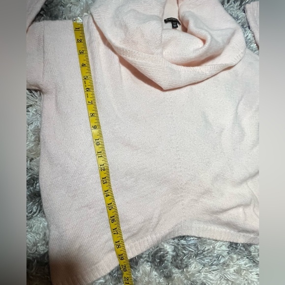 Express oversized Light Pink/peach boho wool blend Cowl Neck Sweater. XS - Picture 6 of 7